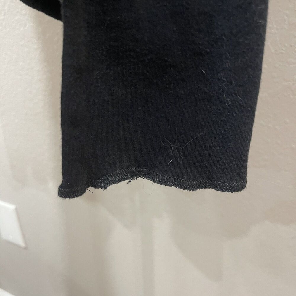 Handmade Black and White and Stripes Colorblocked asymmeterical Tunic, Size M - Picture 5 of 8